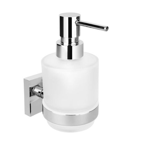 Przejdź do produktu X-SQUARE dozownik mydła 200ml, szkło mleczne, chrom