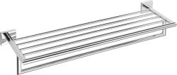 X-SQUARE półka na ręczniki z relingiem 655x110x215mm, chrom