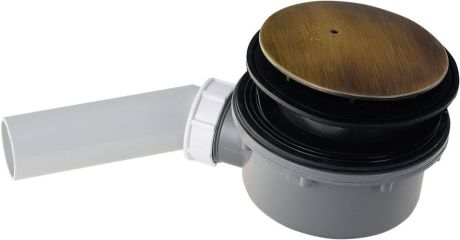 Przejdź do produktu RETRO syfon do brodzików, średnica 90mm, DN40, korek brąz