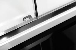 LUCIS LINE półokrągła kabina prysznicowa 900x900mm, R550 szkło czyste
