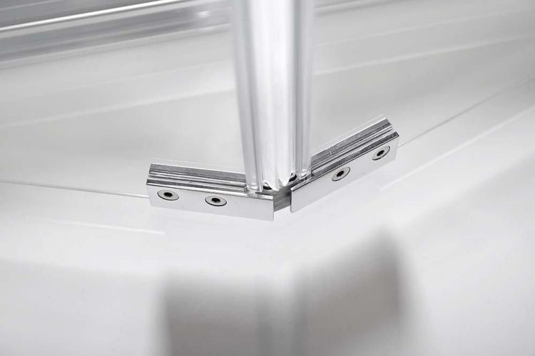 LUCIS LINE drzwi prysznicowe skadane 800mm, szkło czyste