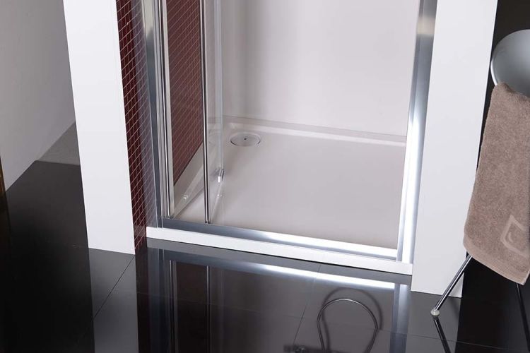 LUCIS LINE drzwi prysznicowe skadane 900mm, szkło czyste