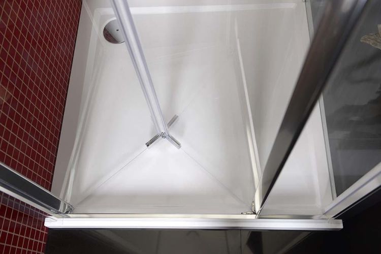 LUCIS LINE drzwi prysznicowe skadane 900mm, szkło czyste