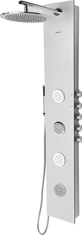 5SIDE ROUND panel prysznicowy 250x1550mm, aluminium