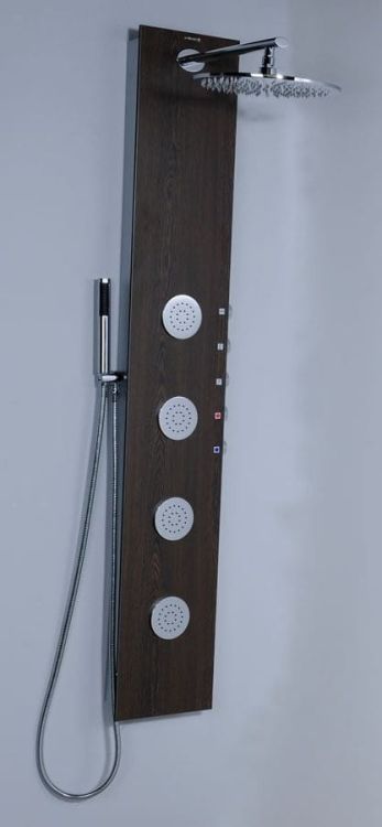 5SIDE ROUND panel prysznicowy 250x1550mm, wenge