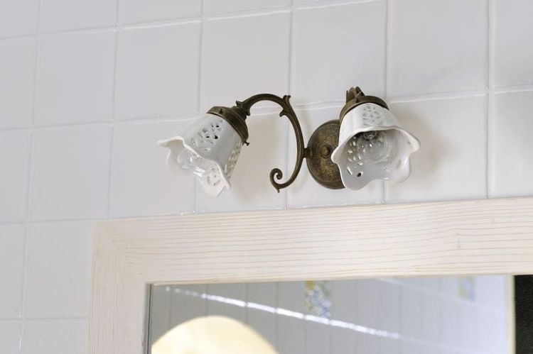 BRINDISI oświetlenie E14 2x40W, 230V, ceramiczne, brąz