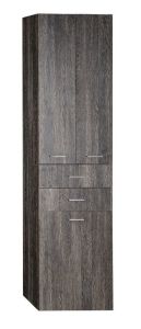 ZOJA/KERAMIA FRESH szafka wysoka z koszem, 50x184x29 cm, mali wenge