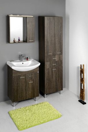 Przejdź do produktu ZOJA/KERAMIA FRESH szafka wysoka z koszem, 50x184x29 cm, mali wenge