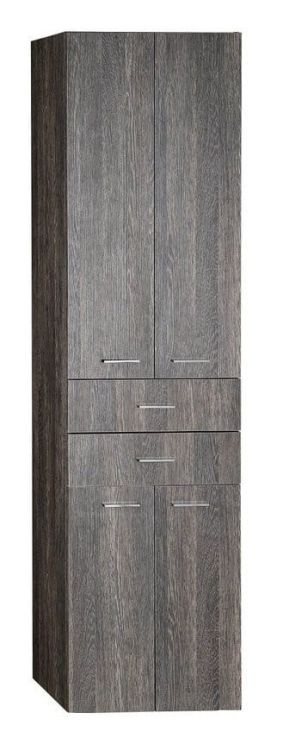 ZOJA/KERAMIA FRESH szafka wysoka, z szufladami 50x184x29 cm, mali wenge