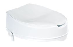Podwyższona deska WC 10cm, bez uchwytów, biała