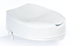 Podwyższona deska WC 10cm, bez uchwytów, biała