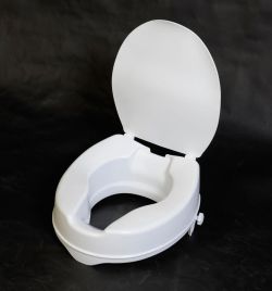 Podwyższona deska WC 10cm, bez uchwytów, biała