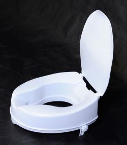 Podwyższona deska WC 10cm, bez uchwytów, biała