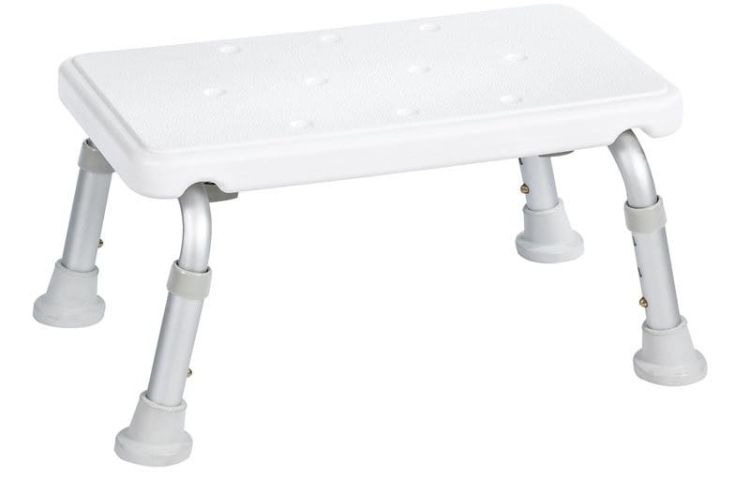 Taboret łazienkowy na nogi, biały
