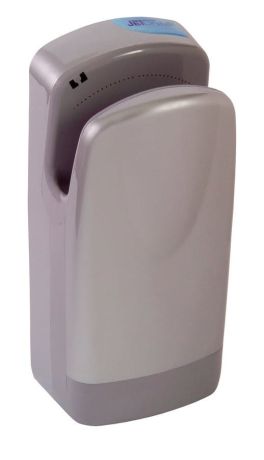 Przejdź do produktu TORNADO JET suszarka do rąk kieszeniowa, bezdotykowa 220-240 V, 1750 W, 300x650x230 mm, srebrny mat