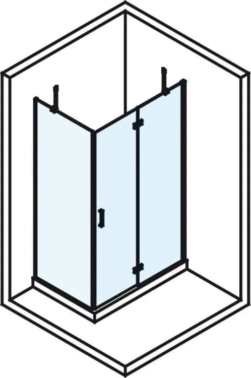 VITRA LINE kabina prysznicowa, prostokąt 1000x700mm, prawa, szkło czyste