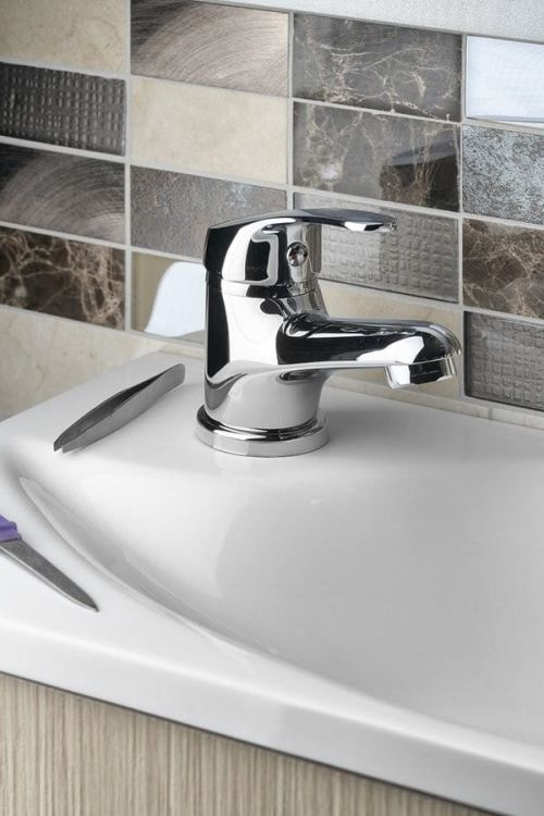 AQUALINE 35 bateria umywalkowa dźwigniowa, chrom