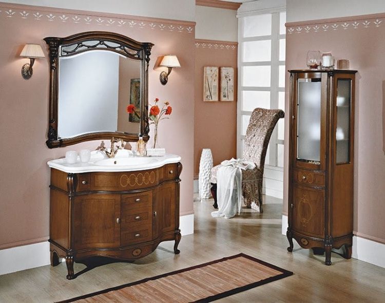 GIGLIO szafka wysoka 50x170x39,5 cm, noce