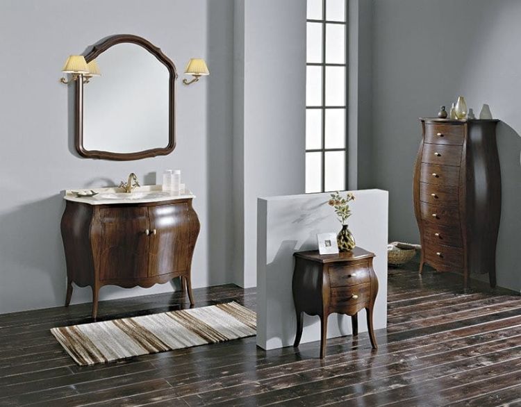 ISOTTA szafka z szufladami 74x142x36cm, noce