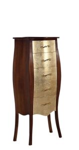GELSO 55 szafka z szufladami 55x131x35cm, noce/oro