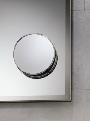 Przejdź do produktu Lusterko kosmetyczne z przyssawkami, średnica 150mm, dwustronne, chrom