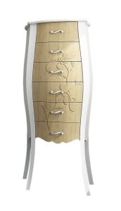 GELSO 55 szafka z szufladami 55x131x35cm, bicolor