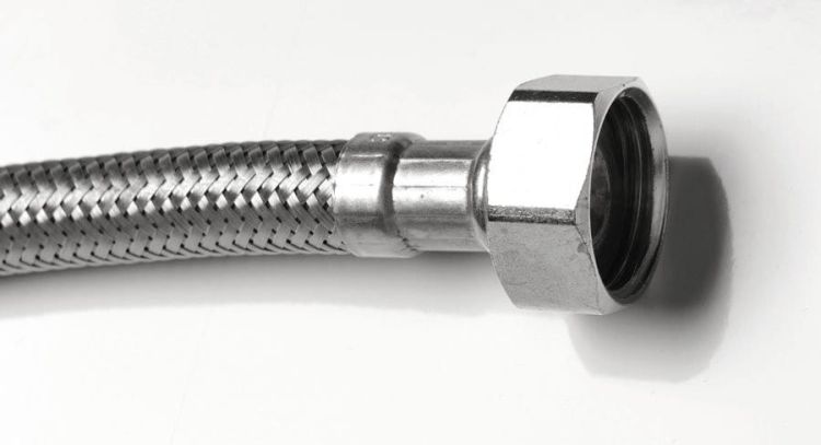 SET zamienne węże do baterii na brzeg wanny, F1/2'- F1/2',275cm, chrom