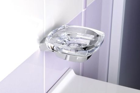 Przejdź do produktu LONDON mydelniczka, akryl/chrom