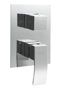 GINKO bateria prysznicowa, podtynkowa, 3 funkcje, chrom