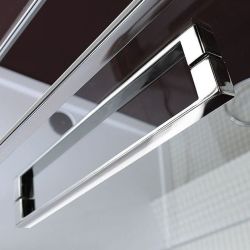 LUCIS LINE uchwyt kwadratowy, 20x340x36mm, para, chrom