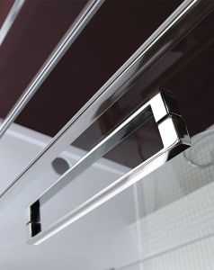 LUCIS LINE uchwyt kwadratowy, 20x340x36mm, para, chrom