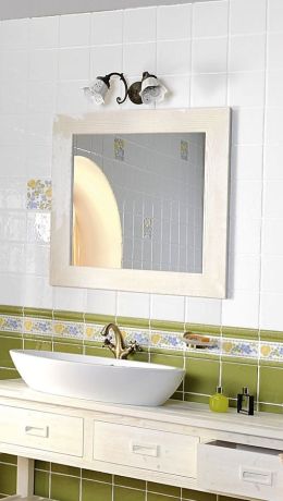 Przejdź do produktu BRAND lustro 80x80x2cm, starobiałe