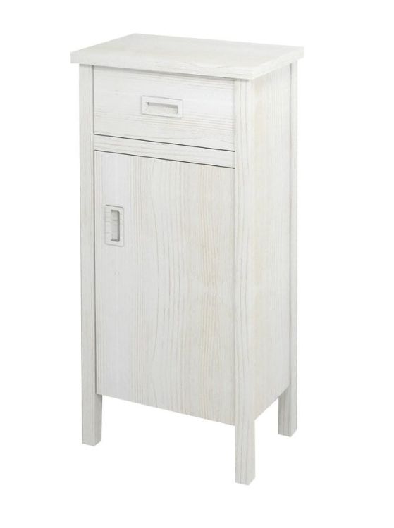 BRAND szafka niska, 48x110x33cm, prawa, starobiała