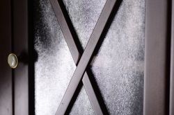 CROSS szafka wysoka 49x170x39cm, prawa, mahoń