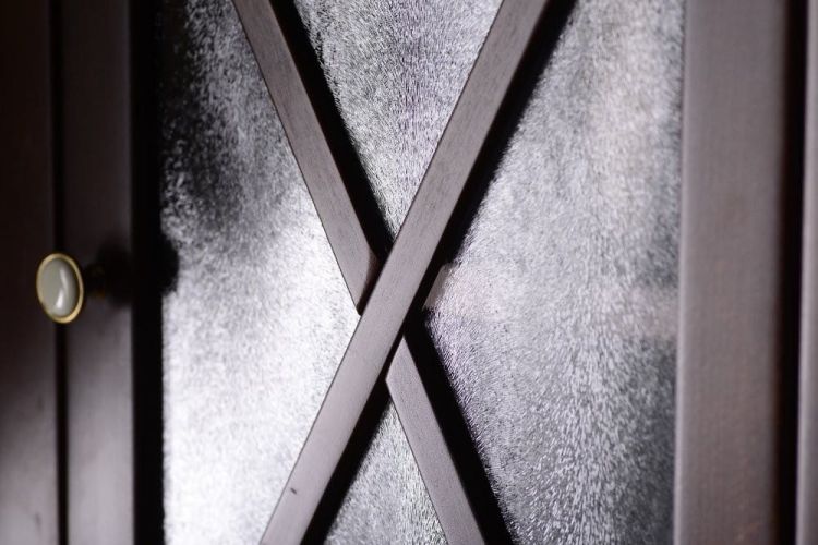 CROSS szafka wysoka 49x170x39cm, prawa, mahoń