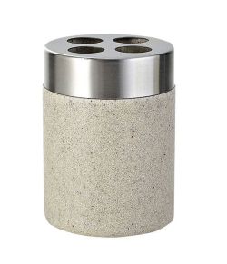 STONE uchwyt na szczoteczki do zębów do postawienia, beżowy