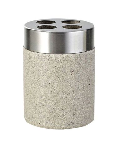 Przejdź do produktu STONE uchwyt na szczoteczki do zębów do postawienia, beżowy