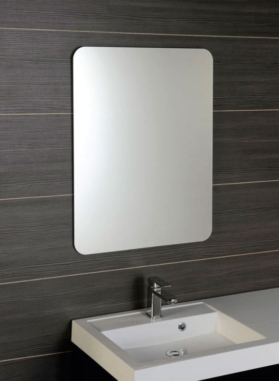 ISHAPE lustro 50x90cm, prostokąt, zaokrąglone rogi, bez uchwytów