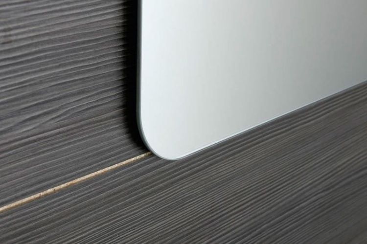 ISHAPE lustro 120x60cm, prostokąt, zaokrąglone rogi, bez uchwytów