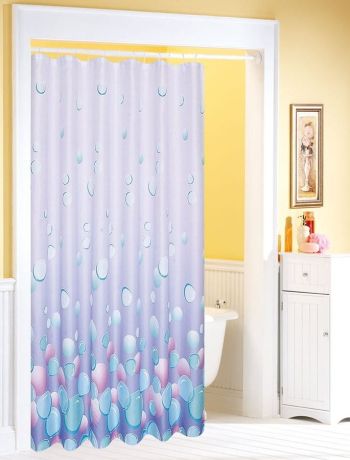 Przejdź do produktu Zasłonka 180x180cm, polyester, jasny fiolet