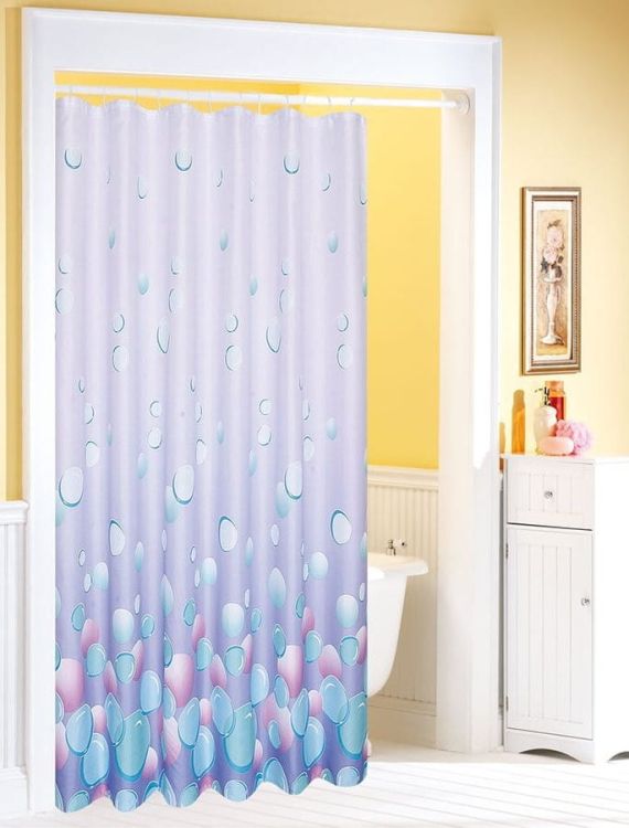 Zasłonka 180x180cm, 100% polyester, jasny fiolet