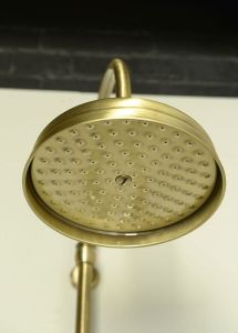 VANITY zestaw prysznicowy z podłaczeniem wody ze ściany, retro, brąz