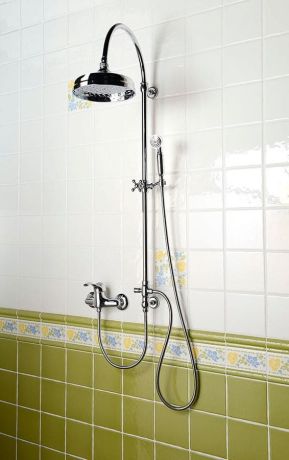 Przejdź do produktu VANITY zestaw prysznicowy z podłączeniem do baterii, deszczownia i główka prysznicowa, chrom