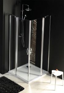 ONE drzwi prysznicowe z częśćą solidną 1000 mm, szkło czyste