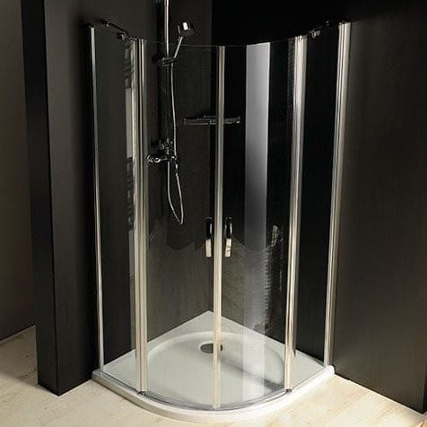 ONE kabina prysznicowa półokrągła 900x900 mm, szkło czyste