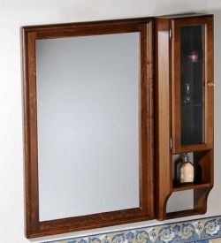 RETRO szafka do lustra 25x115cm, buk, lewa
