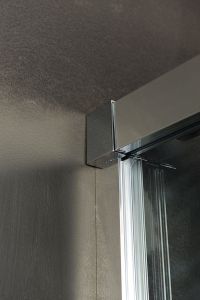 FONDURA drzwi prysznicowe przesuwne 1100mm, szkło czyste