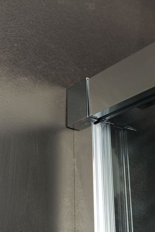 FONDURA drzwi prysznicowe przesuwne 1400mm, szkło czyste