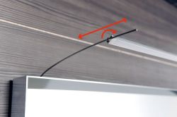 TREX LED oświetlenie naścienne 77cm, 12W, aluminium
