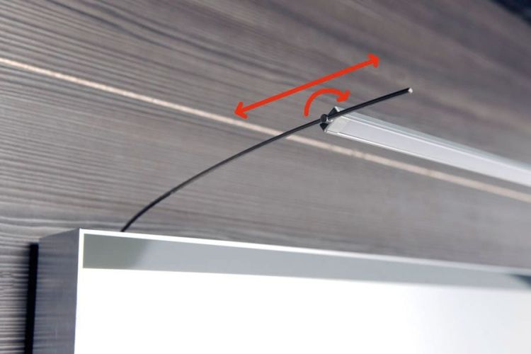 TREX LED oświetlenie naścienne 102cm, 15W, aluminium